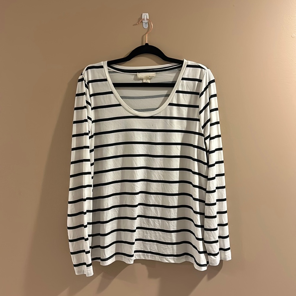 Long Sleeve Striped Top XL